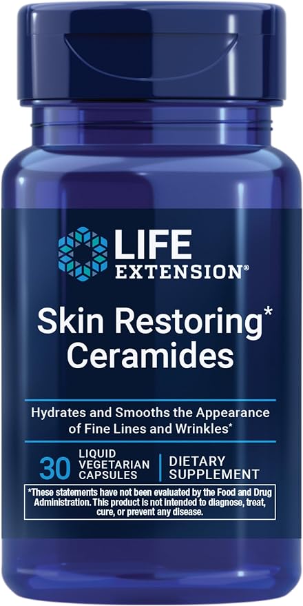 Life Extension Skin Restoring Ceramides, 30 Count
