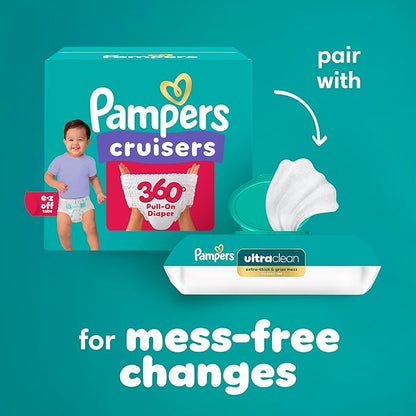 Pampers Diapers - Cruisers 360 - Size 7, 88 Count