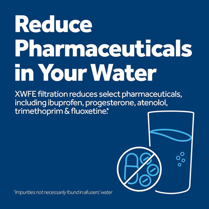 GE XWFE Refrigerator Water Filter with Smart Chip, Certified to Reduce Lead & Pharmaceuticals