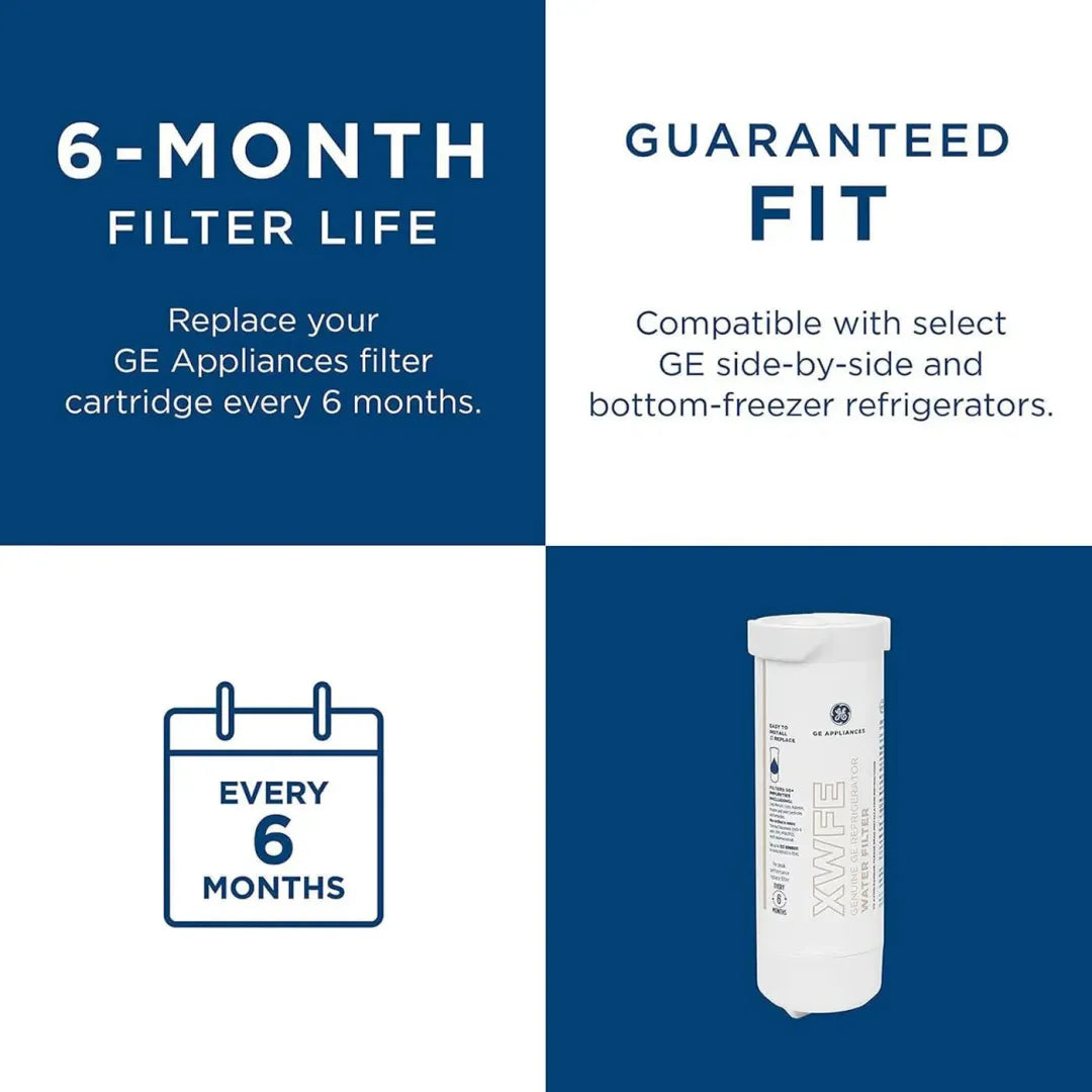 GE XWFE Refrigerator Water Filter Replacement