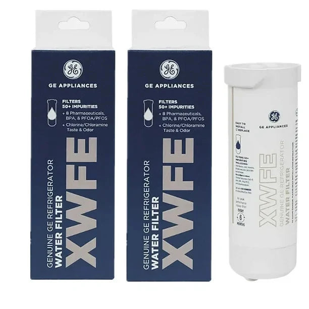 GE XWFE Refrigerator Water Filter with Smart Chip, Certified to Reduce Lead & Pharmaceuticals