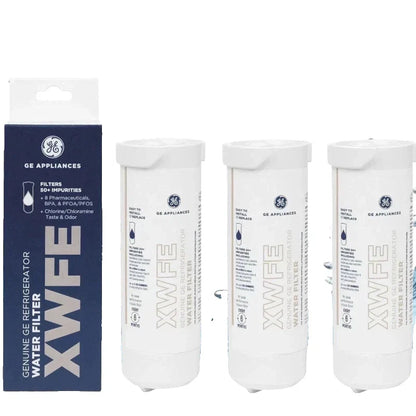 GE XWFE Refrigerator Water Filter with Smart Chip, Certified to Reduce Lead & Pharmaceuticals